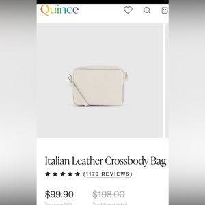 Quince Italian Leather Crossbody Bag